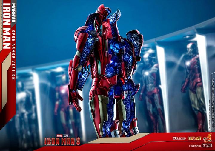 Actual product image Hot Toys Iron Man 3 diorama 1/6 Iron Man Mark VII (Open Armour Version) 32 cm