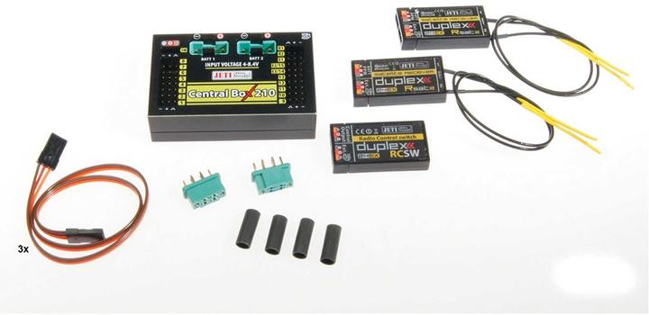 Jeti Akkuweiche Central Box 210 + 2x Rsat2 + RCSW