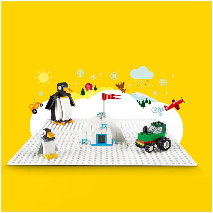 Produktbild LEGO Weisse Bauplatte (11010, LEGO Classic)