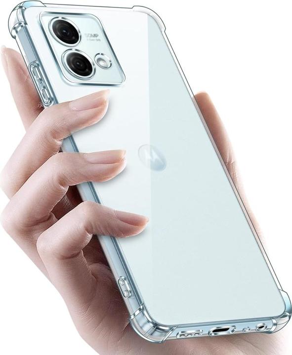 Actual product image Screenguard Motorola Moto G84 5G Case Crystal Soft Airbag Bumper (Motorola Moto G84)
