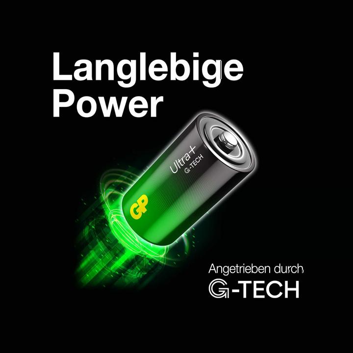 Actual product image GP Batteries Ultra Plus Alkaline Battery C Baby 2pcs 1.5V Blister (2 pcs., C)