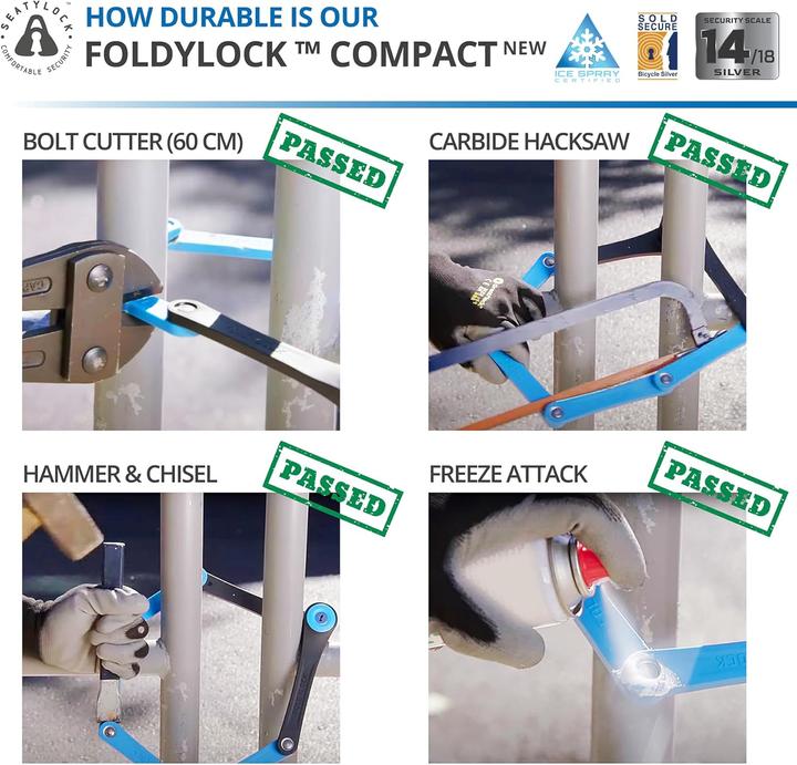 Actual product image Seatylock Folding lock (85 cm)