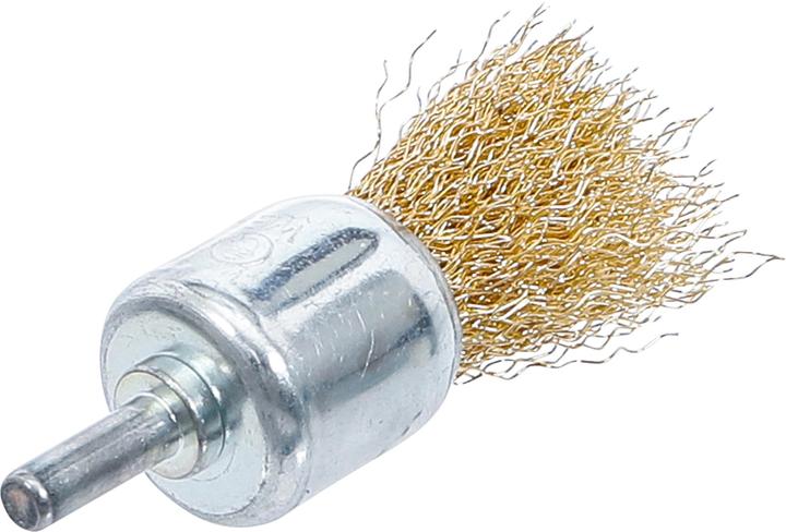 Actual product image BGS Steel Wire Brush brass coated Ø 25 mm
