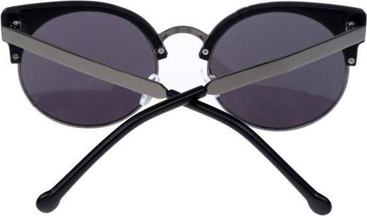 Produktbild Hermex Cat Eye Vintage Retro 80er Sonnenbrille UV400 - Schwarz Matt