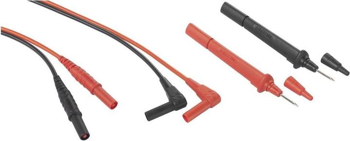 Actual product image Voltcraft VC801 Test lead (plug 4 mm - test probe) 1.5 m Black-Red 1 pc.