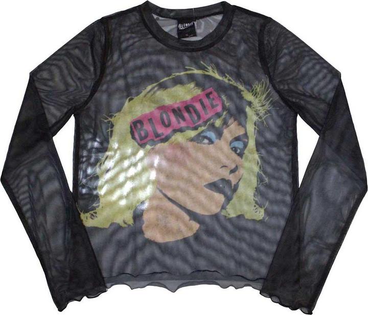 Blondie Punk Kurzes Top Langärmlig