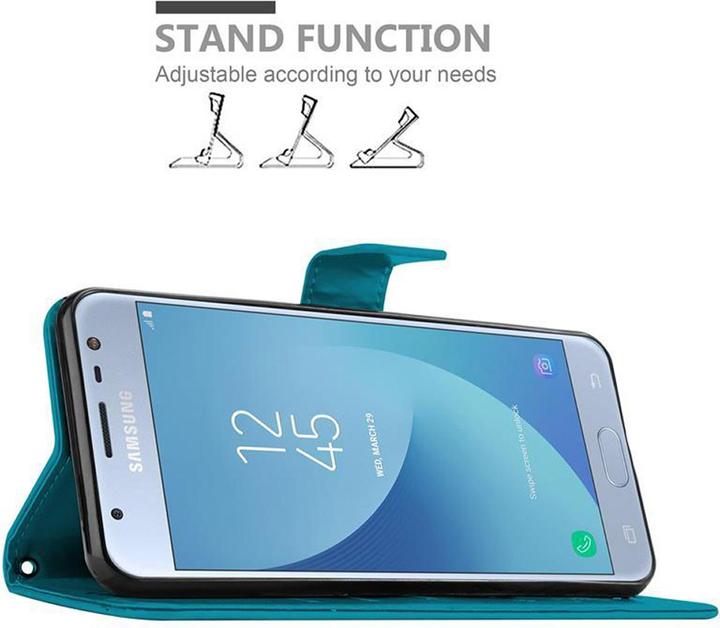 Productafbeelding Cadorabo Bloemen Boekomslag (Samsung Galaxy J3 2017 (VS-versie))