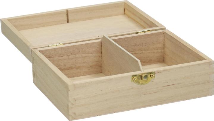Actual product image Playwood Wooden card box with flap lid