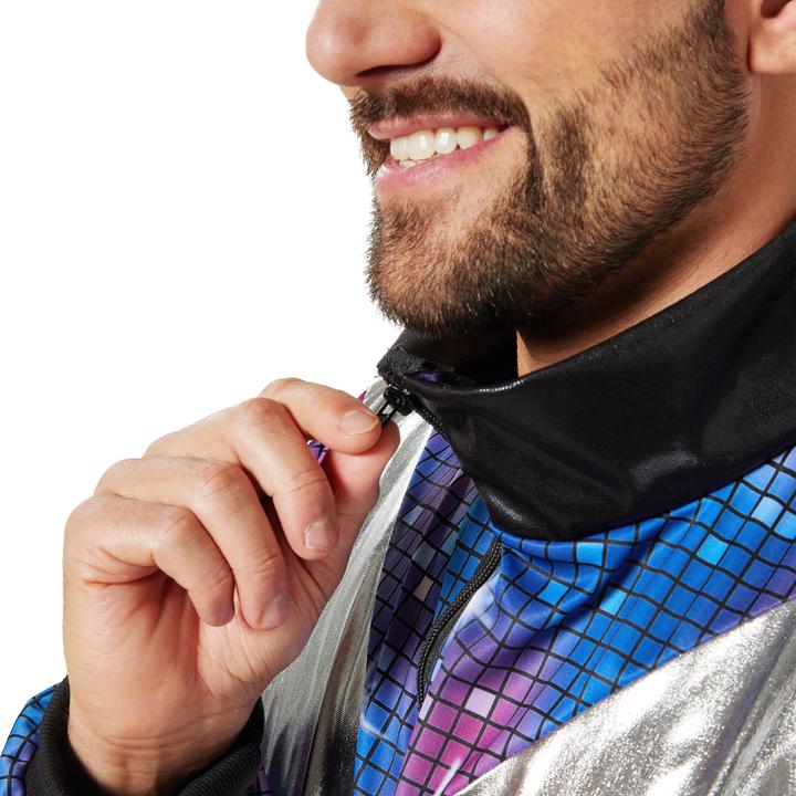 Immagine prodotto tectake Completo da uomo retro anni '80, 90 discoteca, tuta da jogging (S)