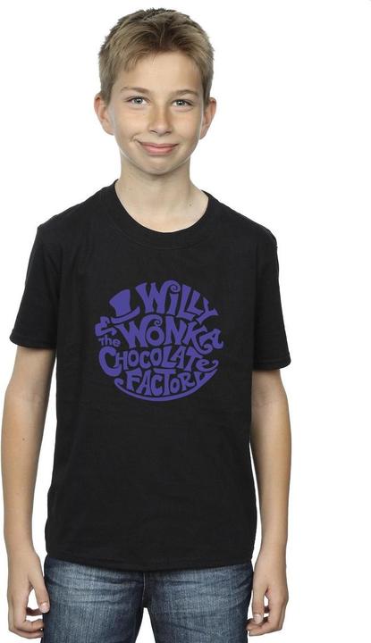 Produktbild Willy Wonka & the Chocolate Factory Typed Logo TShirt Jungen (140, 146)