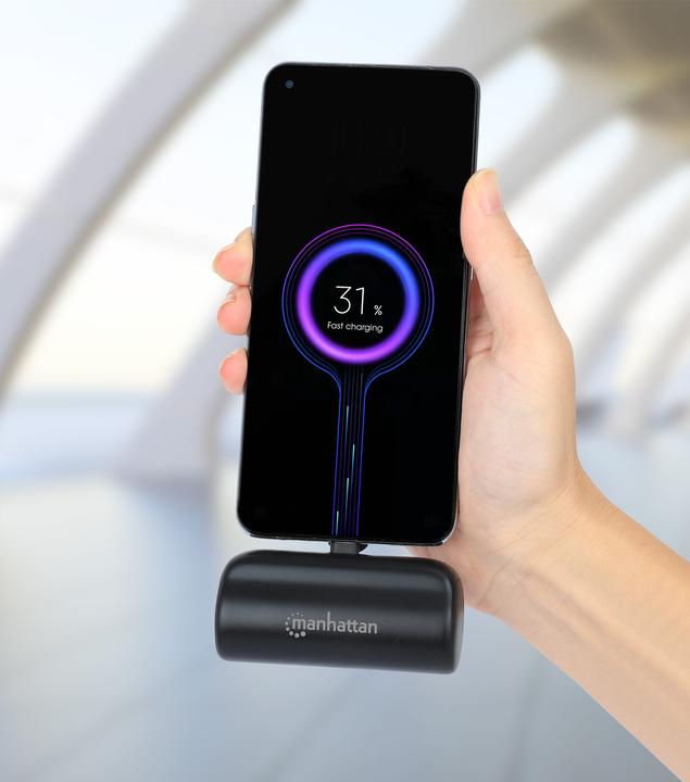 Actual product image Manhattan PD Powerbank 5000mAh Type-C St. 20W black (5000 mAh, 20 W, 20 Wh)