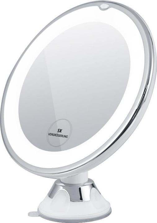 Produktbild Emke Kosmetikspiegel Mit Beleuchtung 5x VergrössErung, Starker Saugnapf, Blendfreier Led Licht, 175mm