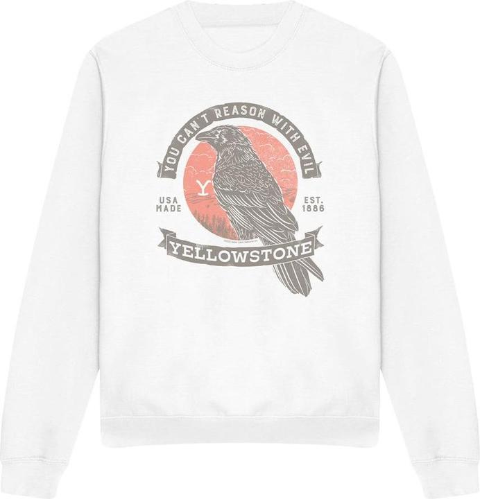 Actual product image Yellowstone Unisex Adult Evil Bird Sweatshirt (L)