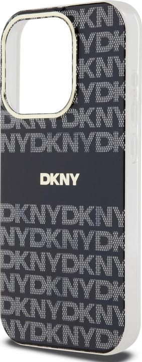 Actual product image DKNY PC/TPU Repeat Pattern Tonal Stripe Magsafe Case for iPhone 15 Pro Black (Apple iPhone 15 Pro)