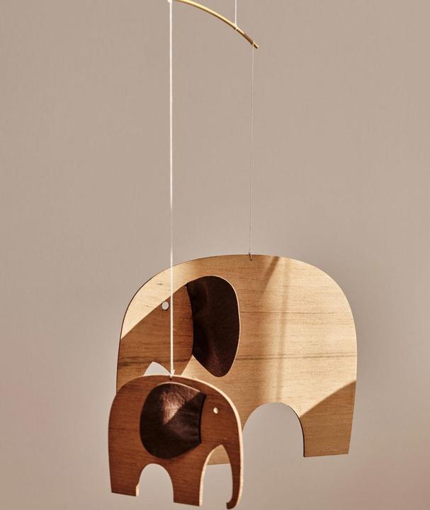 Image du produit Flensted Mobiles Éléphant Party Mobile en bois