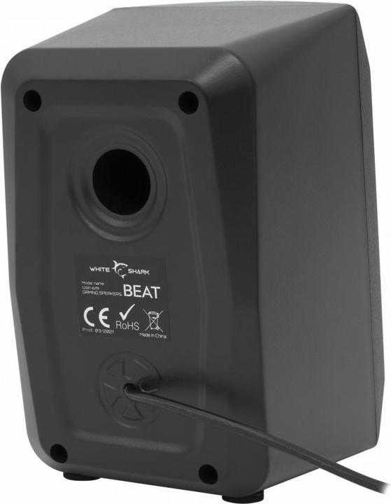 Actual product image White Shark Beat with RGB lighting