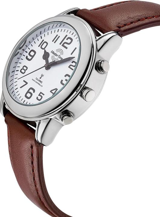 Immagine prodotto Master Time MTGA-10806-12L Orologio radiocomandato parlante da uomo 40 mm (Orologio da polso analogico, 40 mm)