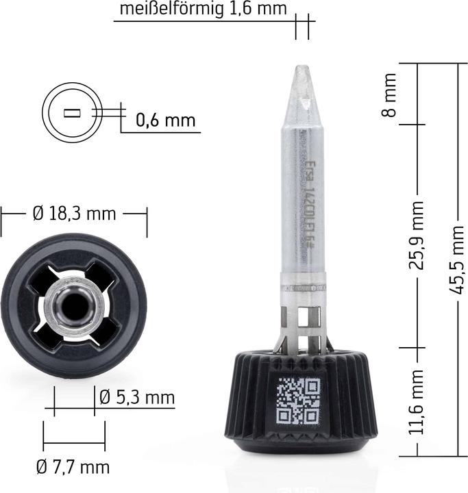 Produktbild 0142CDLF16/SB Lötspitze Spitzen-Grösse 1.60 mm Inhalt 1 St. (Lötspitze)