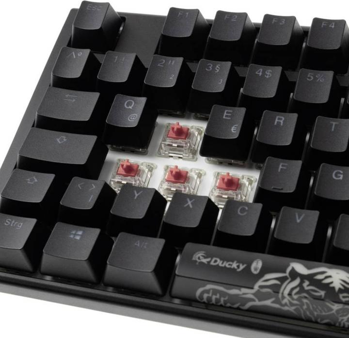 Productafbeelding Ducky One 3 Classic Zwart/Wit TKL Gaming Toetsenbord, RGB LED - MX-Silent-Red (NL, Bedraad)