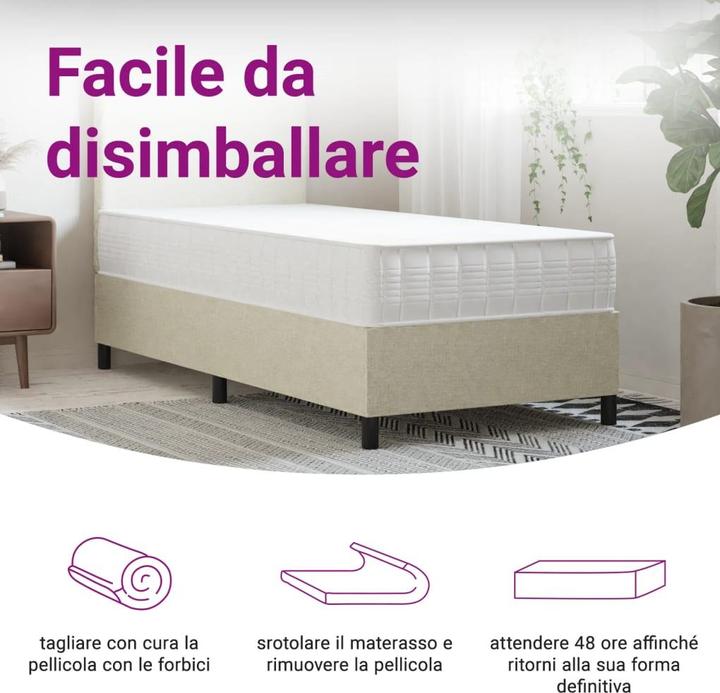 Image du produit VidaXL Jeronimus (90 x 190 cm, Noyau de printemps)