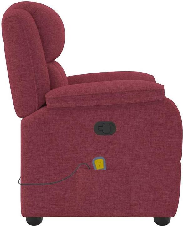 Productafbeelding VidaXL Massagefauteuil Wijnrode stof Massage TV-fauteuil