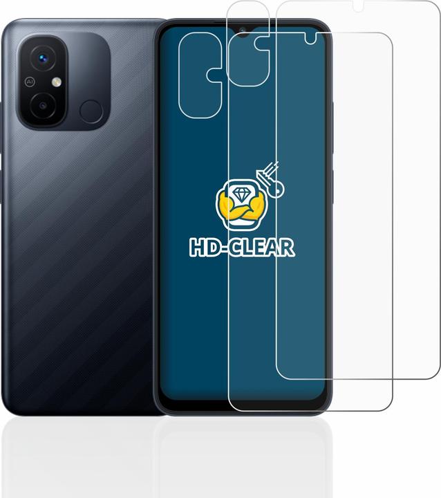Produktbild BROTECT Schutzfolie Displayschutz Klar (2 Stück, Xiaomi Redmi 12C)