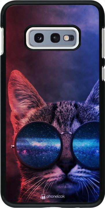 Actual product image PhoneLook Cover Red Blue Cat Glasses (Samsung Galaxy S10e)