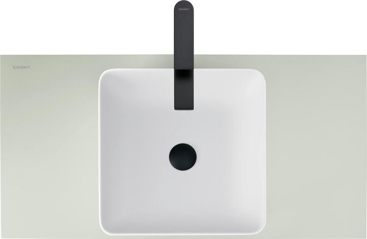Actual product image Duravit Sivida countertop washbasin, angular, 400x400mm, without tap hole, without overflow (400 mm, 400 mm)