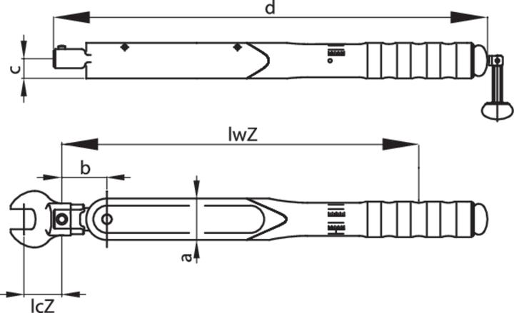 Produktbild Gedore 7471-01 Drehmomentschlüssel DREMOMETER DXZ A+S 520-1000 Nm (520 Nm, 1000 Nm)