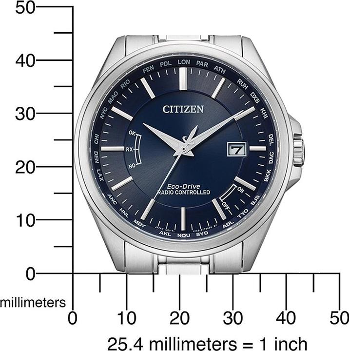 Produktbild Citizen CB0250-84L Eco-Drive Funkuhr 43mm 10ATM (Funkuhr, Analoguhr, 43 mm)