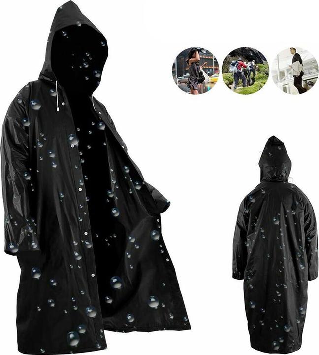 Actual product image Stride Unisex Regenjacke Windmantel Poncho (One size)