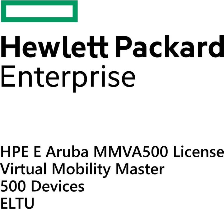 Immagine prodotto HPE E Aruba MM-VA-500 Licenza, Virtual Mobility Master, 500 dispositivi, E-LTU (500 Dispositivi)