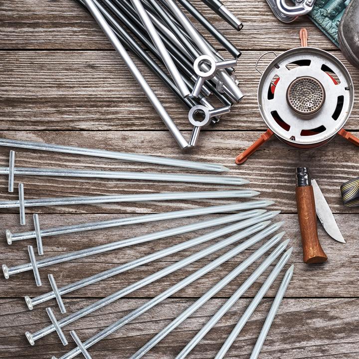 Actual product image Relaxdays Set of 10 Heavy Duty Tent Pegs