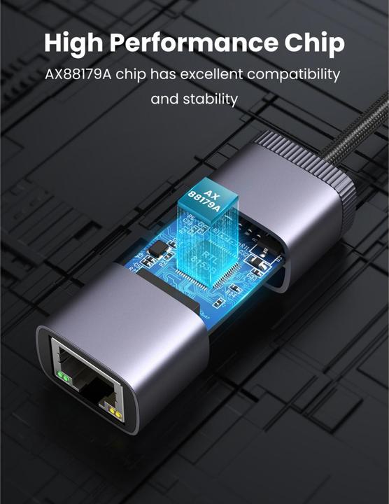 Produktbild Ugreen USB-C to RJ45 Netzwerkadapter (USB-C, RJ45 (1x))