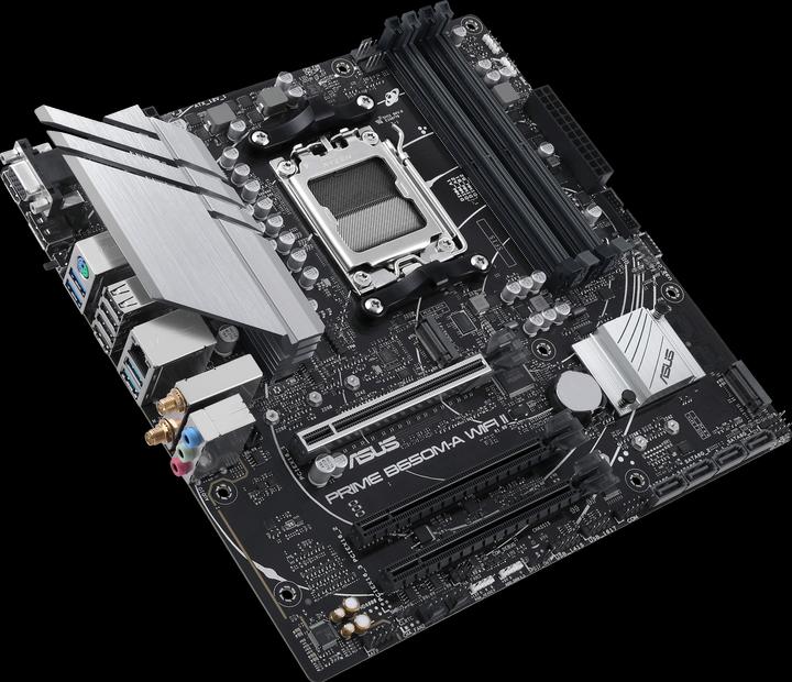 Actual product image ASUS PRIME B650M-A WIFI II (AM5, AMD B650, mATX)