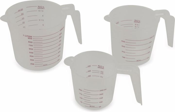 Image du produit Cuisine Elegance Gobelet de mesure 3pcs PP (1000 ml)