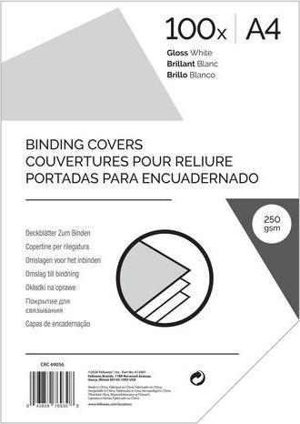 Image du produit Markenlos Couvertures 69056 Brillant DIN A4 Plastique 190-285 microns Blanc (A4, 100 pièce(s))