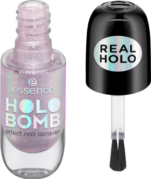 Image du produit essence Holo Bomb Effect Nail Lacquer 05 Holo Me Tight (Nude, Vernis couleur)