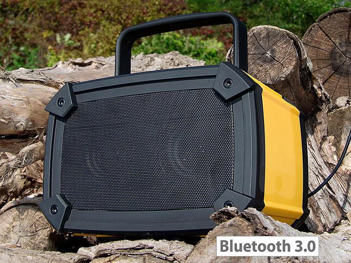 Actual product image Auvisio Outdoor speaker with Bluetooth (Electrical connection, Rechargeable battery operated)