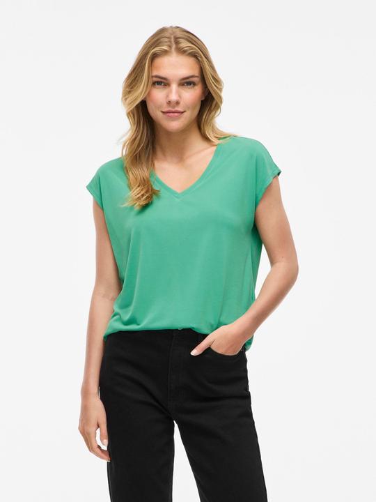 Image du produit Vila VIMODALA V-Ausschnitt Oberteil mit kurzen Ärmeln (XL)