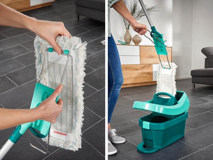Produktbild Leifheit Bodenwischer Profi XL micro duo mit Aluminiumstiel (1 Stk.)