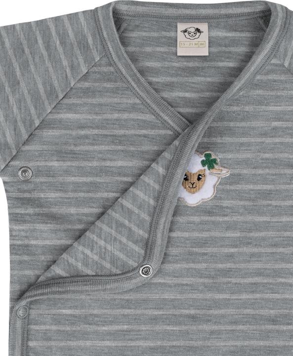Immagine prodotto Normani Confezione da 2 body per neonato Basic Merino a maniche lunghe con bottoni - 9347 (74)