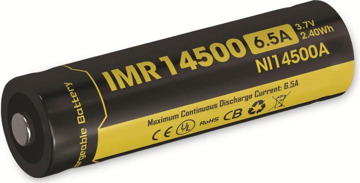 Nitecore Li-Ion battery type 14500IMR - 650mAh
