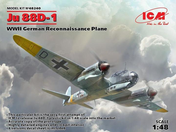 Immagine prodotto ICM Ju 88D-1, aereo da ricognizione tedesco della seconda guerra mondiale