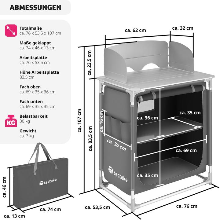 Produktbild tectake Campingküche