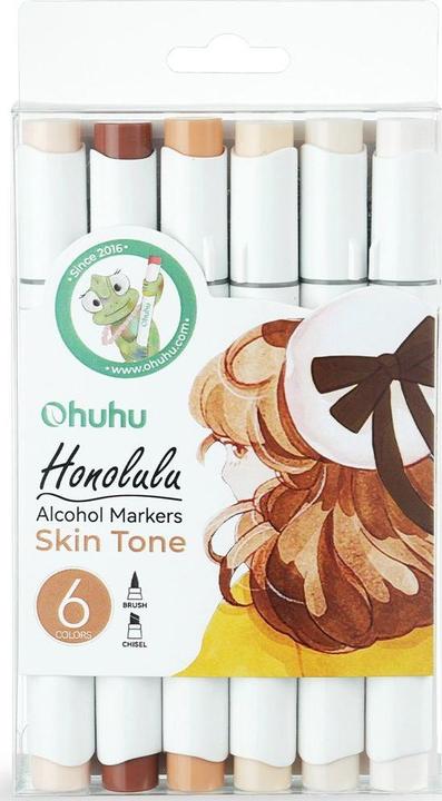 Produktbild Ohuhu Honolulu Kunstmarker (Mehrfarbig, 6 x)