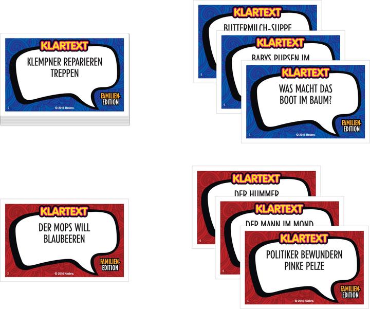 Energie-Label Hasbro Gaming Klartext Familienedition (Deutsch)
