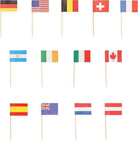 Image du produit Papstar Deko-Picker Nations Nations