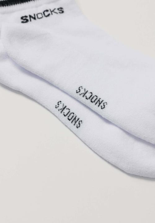 Produktbild Snocks Retro Sneaker Socken mit Streifen (4er Pack, 47 - 50)