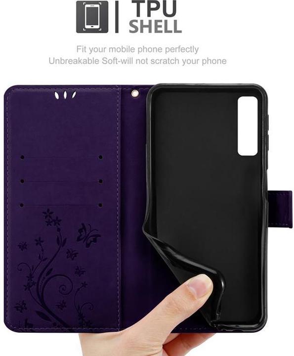 Actual product image Cadorabo Flower Book cover (Samsung Galaxy A7 (2018))
